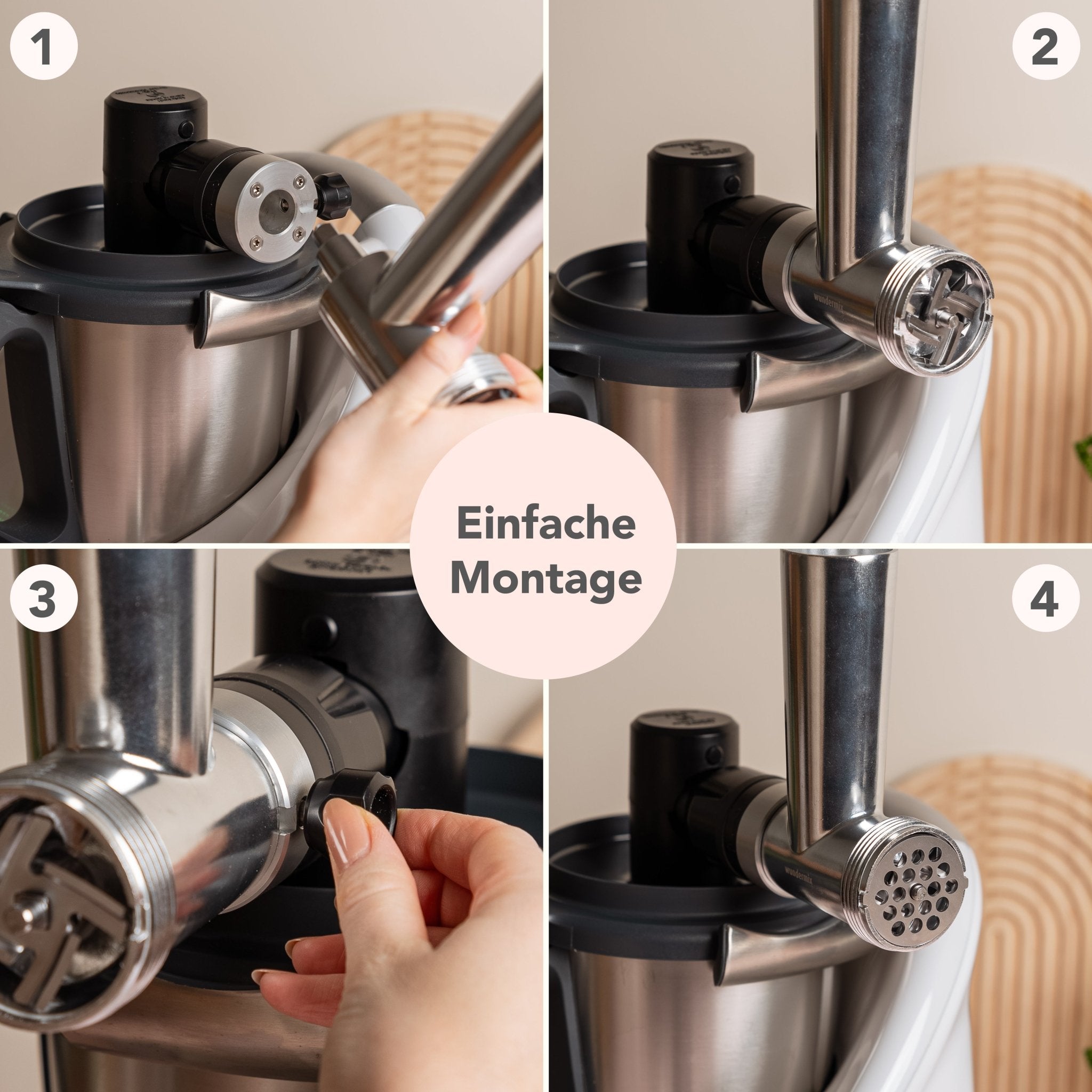 Fleischwolf mit Wurstfüllhorn für WunderCentix® - Wundermix GmbH