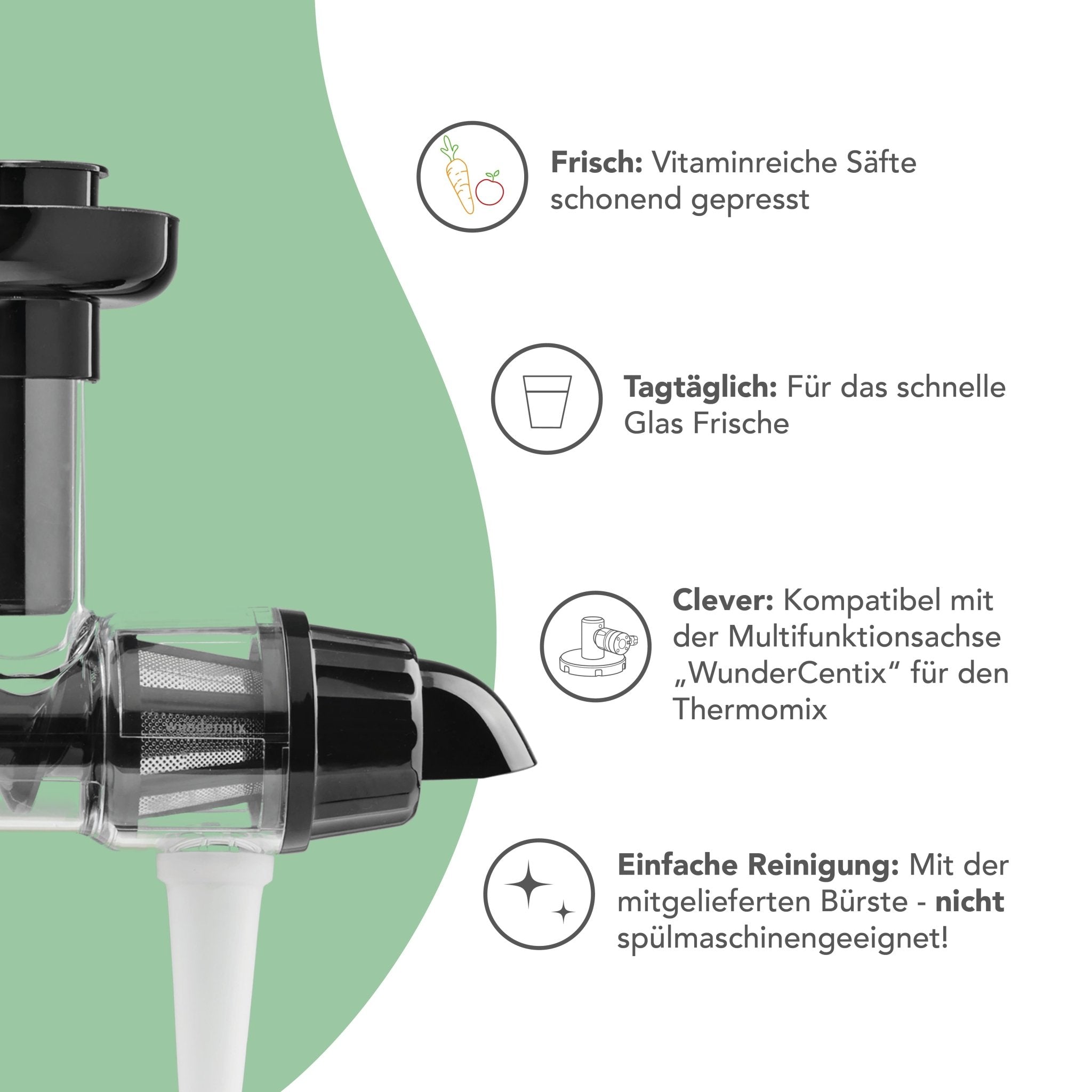 WunderCentix® | Starter - Set "Slow Juicer" für TM6, TM5 - Wundermix GmbH