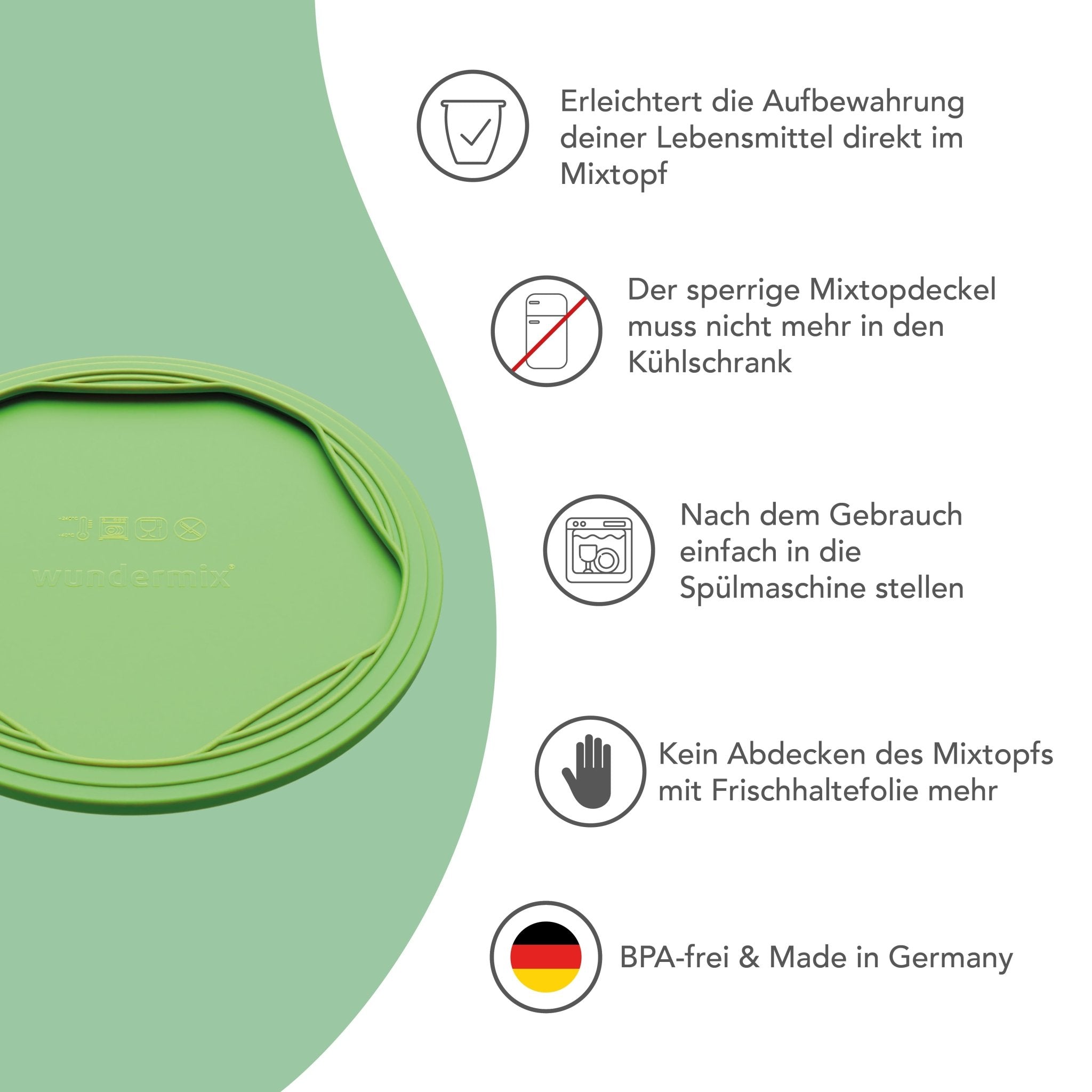 WunderLid® | Silikondeckel für Thermomix - Mixtopf | 2er Set - Wundermix GmbH