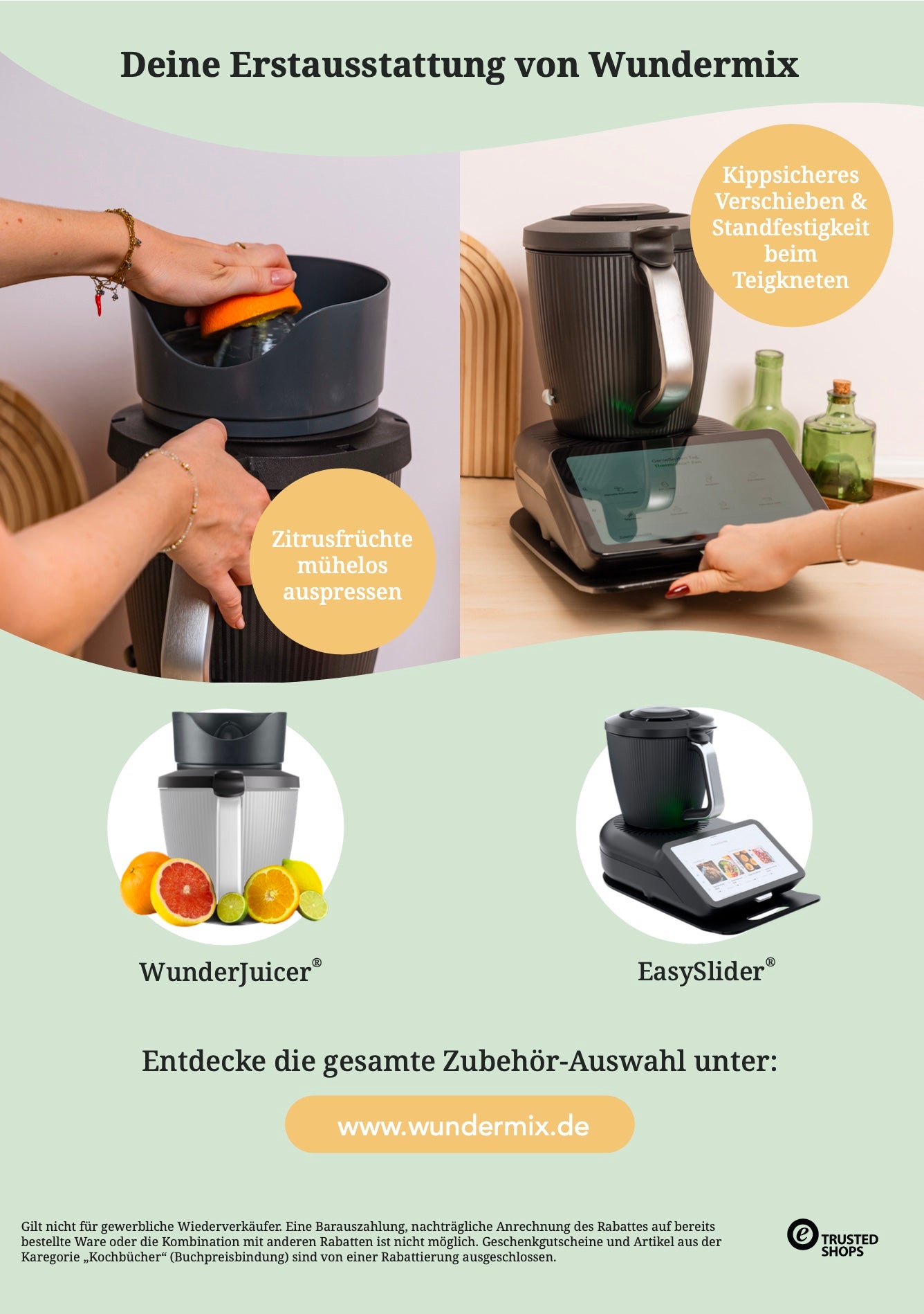 10 % Gutscheinflyer A6 für Vertriebspartner | Bedruckt mit persönlichem Gutscheincode - Wundermix GmbH