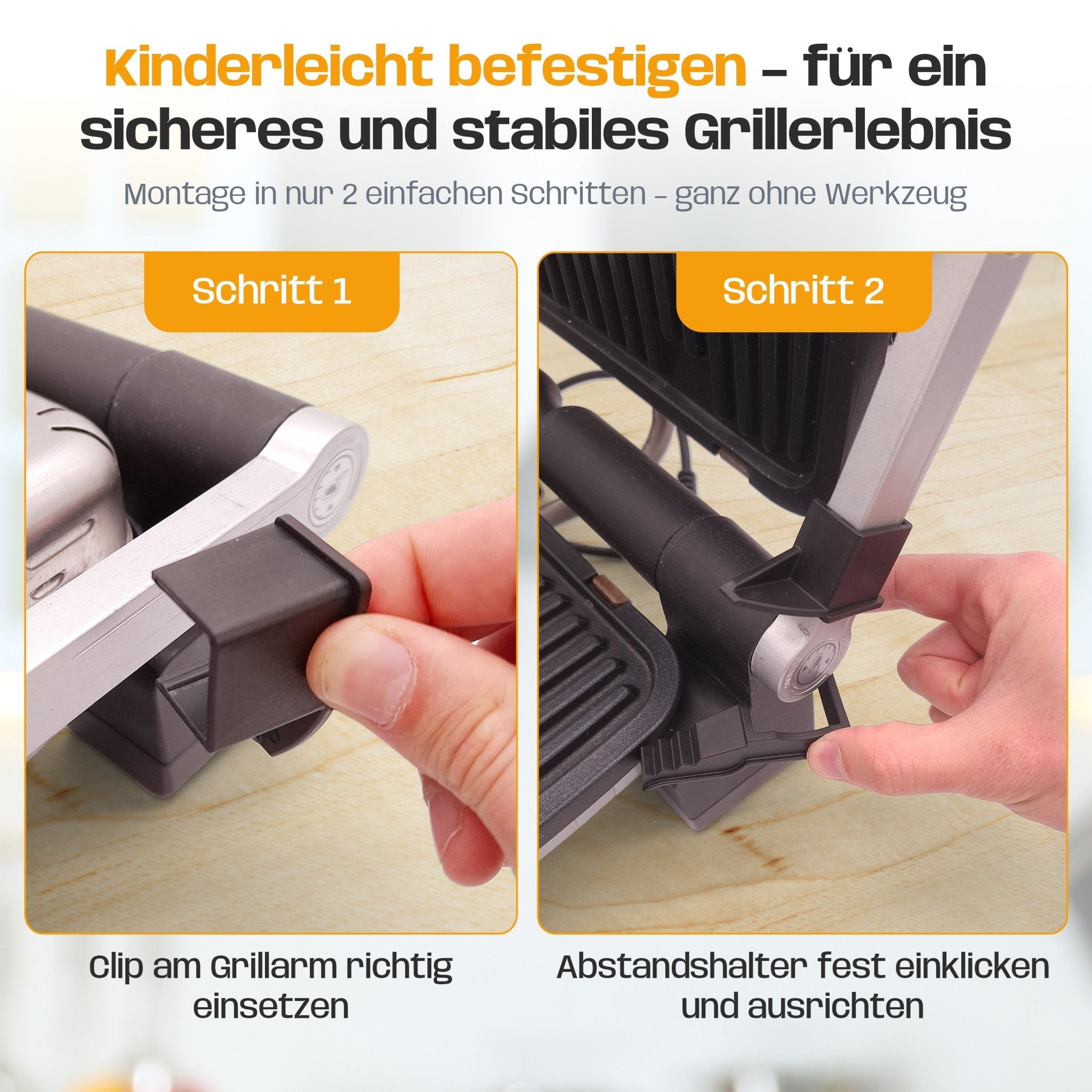Abstandshalter Clip für Tefal Optigrill & OptiGrill XL - Wundermix GmbH