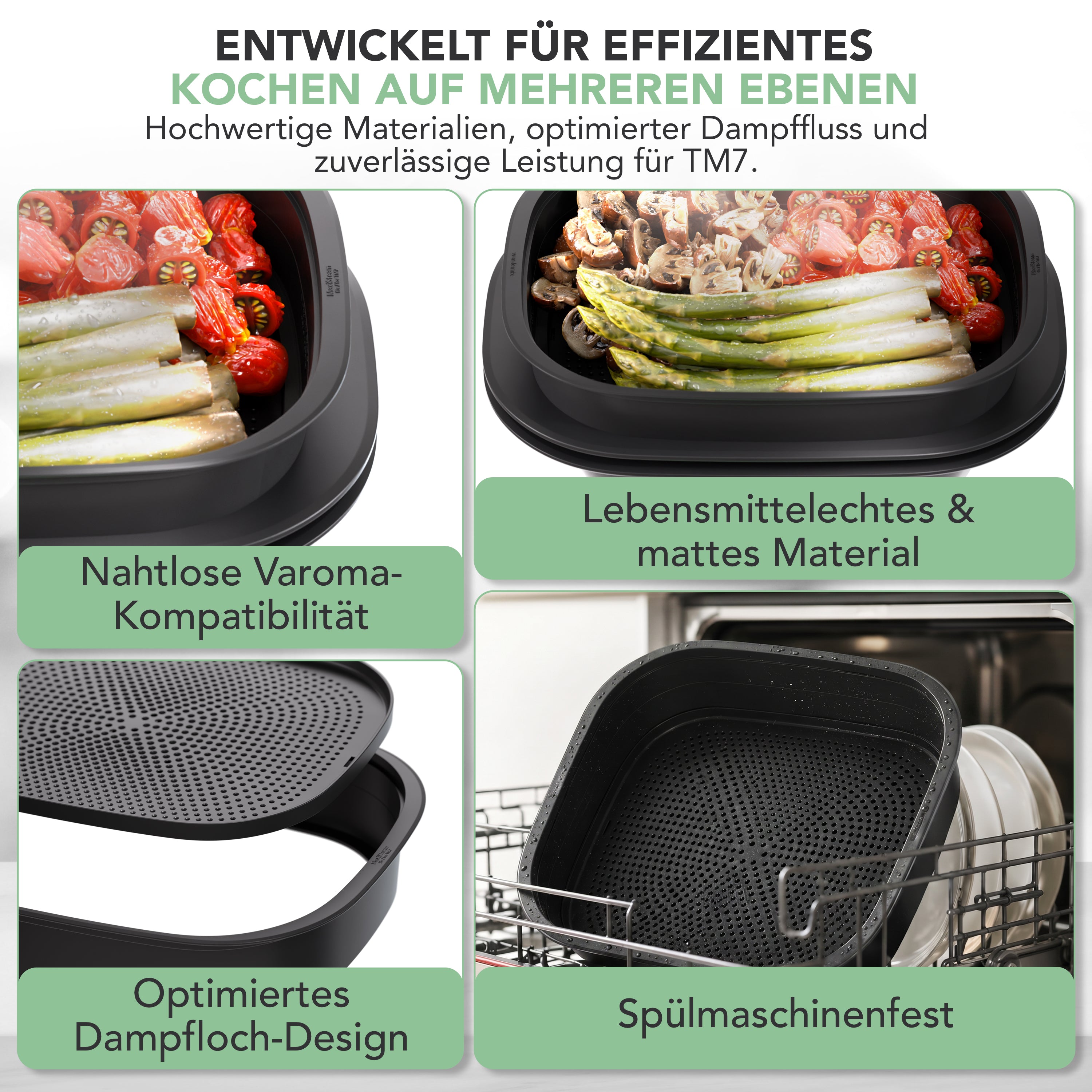 MaxiSteam® | Varoma Extension with Insert Tray for Thermomix TM7