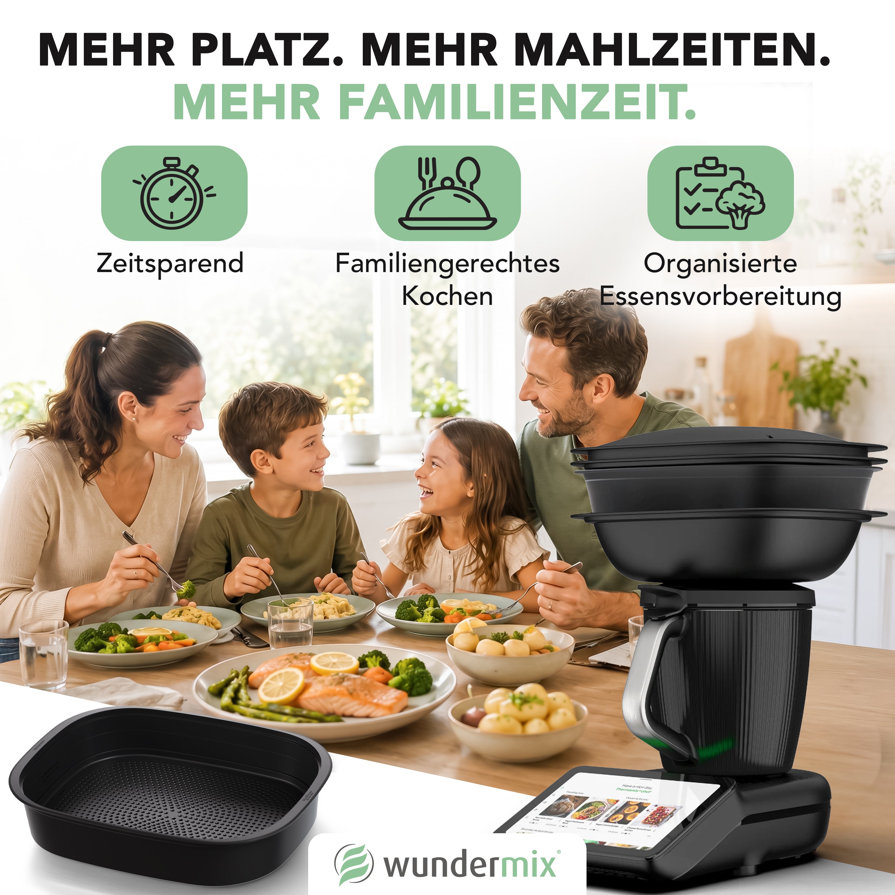 MaxiSteam® | Varoma Extension with Insert Tray for Thermomix TM7