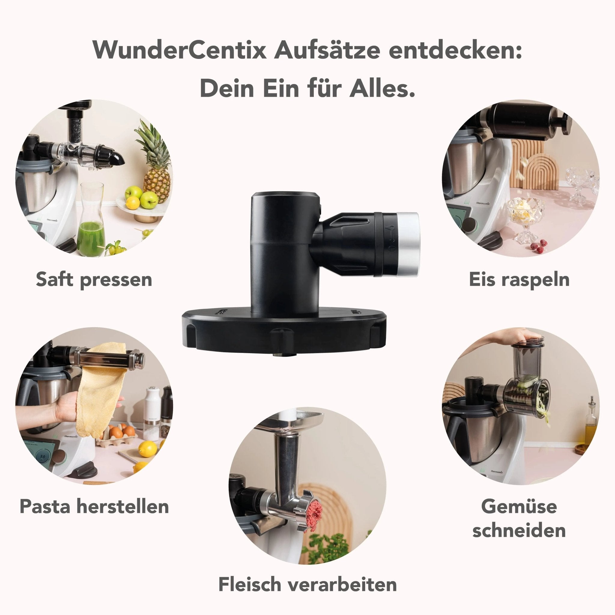 [B - Ware] WunderCentix® | Multifunktionsachse für Thermomix TM6, TM5 - Wundermix GmbH