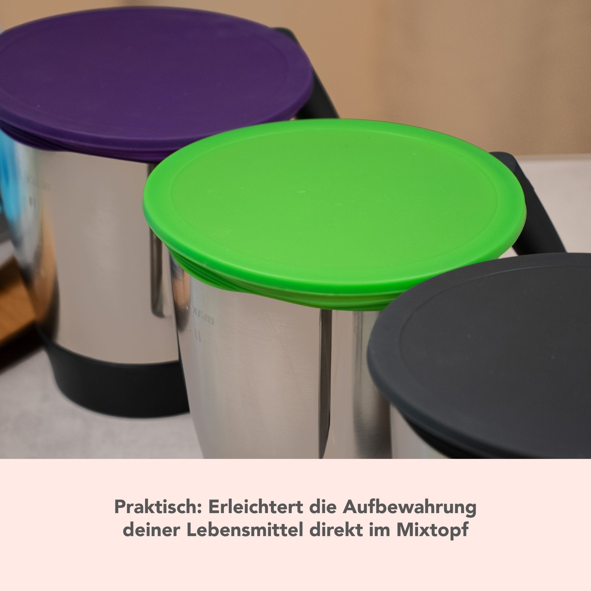 WunderLid® | Silikondeckel für Thermomix - Mixtopf | 2er Set - Wundermix GmbH