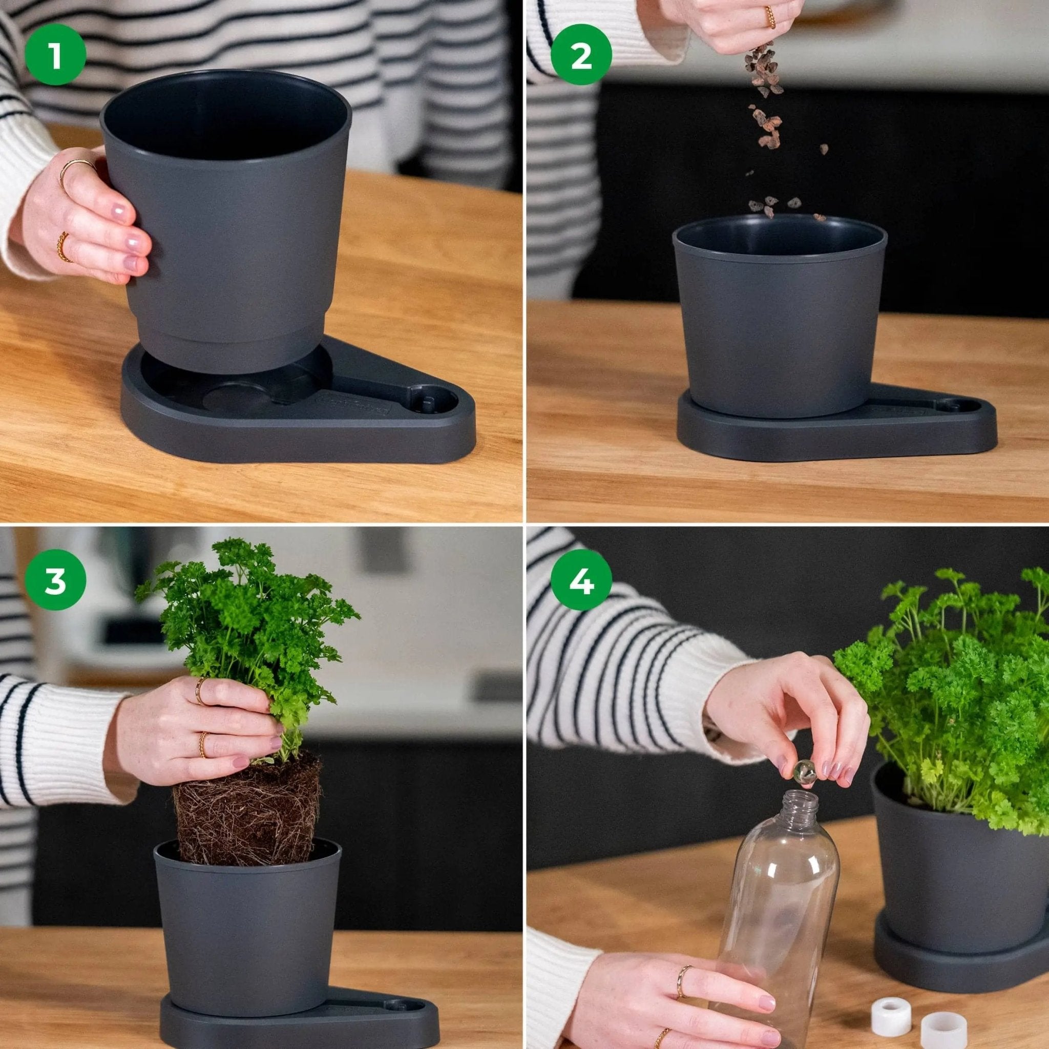 Herbimizer® | Kräutertopf mit automatischem Bewässerungssystem - Wundermix GmbH