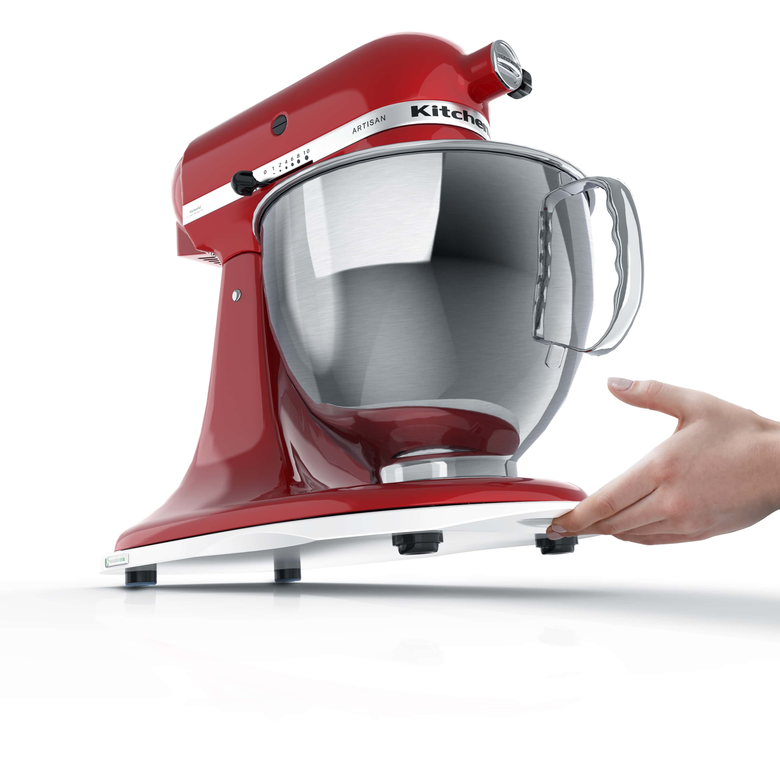 [B - Ware] KitchenSlider® M | Alpine White | Gleitbrett für KitchenAid - Wundermix GmbH
