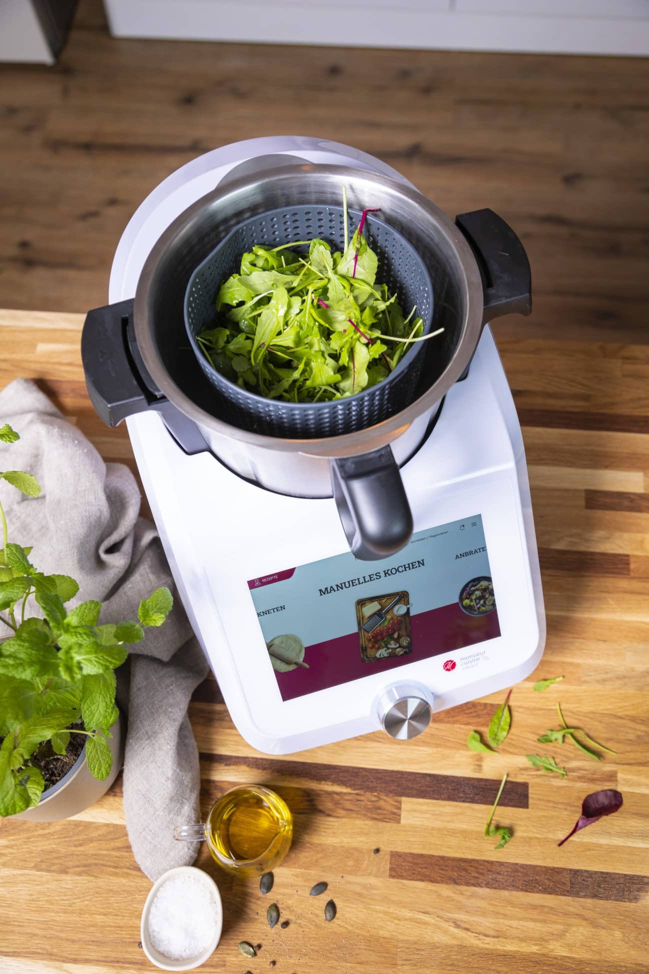 Salatschleuder - Aufsatz von MixFino® für Monsieur Cuisine Connect, Trend und Smart - Wundermix GmbH
