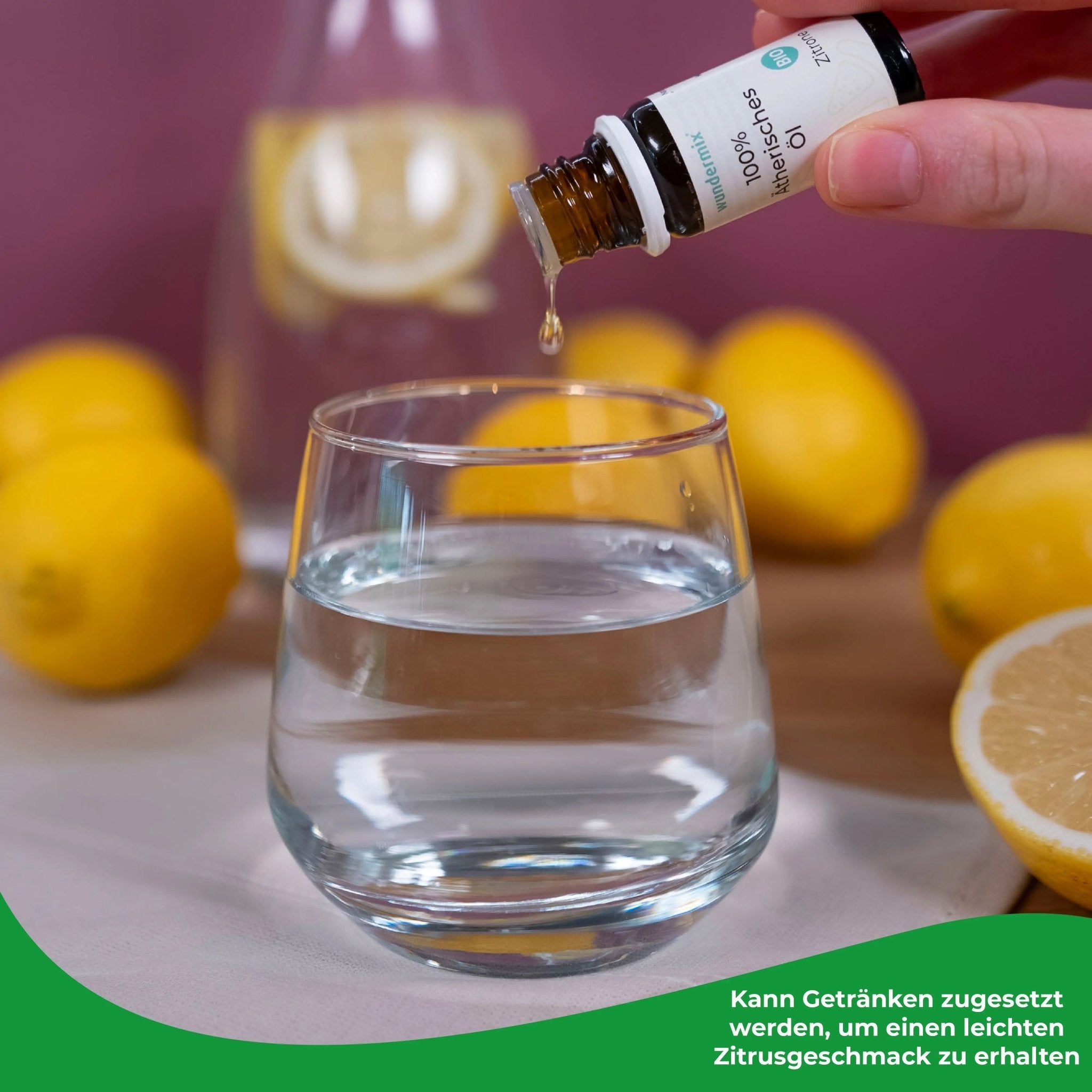 Ätherisches Zitronenöl in Bio - Qualität | 10ml - Wundermix GmbH